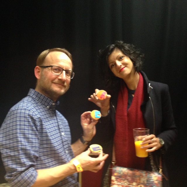 RG and Sara Lerota with ALL cupcakes